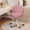 Pink, variant on WXJHL Home Office Chair with Wheels PU Leather Swivel Drafting Chair with Back Rolling Round Stool Height Adjustable Work Task Vanity Salon Spa Stool Chair ( 13.8 * 2 * 9.9)