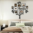 thumbnail image 6 of 15 Piece Photo Frame Tree Picture Frame Wall Hanging Family Theme Set Black 4"X 6" Gallery Collection Display, 6 of 7