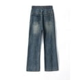 thumbnail image 5 of Awdenio Mens Pants Loose Fit Jeans Elastic Waist Wide Leg Baggy Jean Cargo Pants Trousers,Size L, 5 of 5