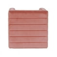 thumbnail image 6 of HomePop Modern Channel Ottoman, Blush Velvet, 6 of 10