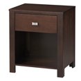 thumbnail image 3 of Modus Furniture Riva One Drawer Nightstand, Chocolate Brown, 3 of 6