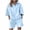 Sky Blue, variant on ZQUUVOU Women's Summer Casual Solid Color Short Sleeved Shorts Two-Piece Set(Light Blue,M)