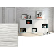 Art3d Wave Design V 19.7 in. x 19.7 in. PVC 3D Wall Panel (12-Pack)
