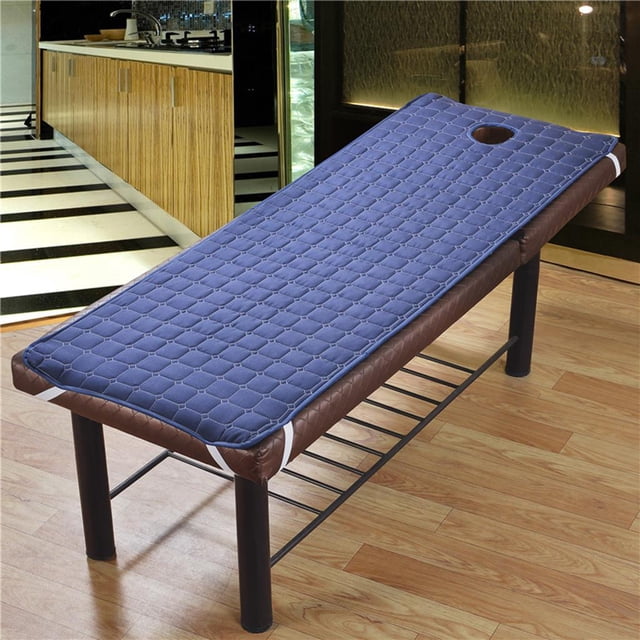 Cubierta de Sábana Antideslizante para Mesa de SPA Soledad con Banda de Esquina Y Orificio para Respirar Azul Oscuro