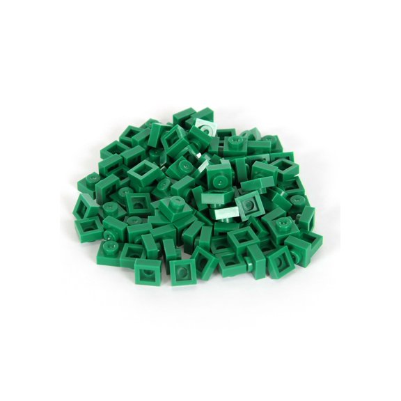 Bricky Blocks 100 Pieces 1x1 Green
