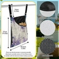 thumbnail image 6 of SEANATIVE Flower Leaves Clothespin Bag with Hanging Rope Summer Laundry Clothes Pin Holder 14.5 x 12 Inch Clothespin Storage Organizer with Large Opening, 6 of 7