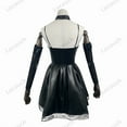 thumbnail image 4 of Misa Amane Faux Leather Cosplay Costume Set With Wig Stockings Necklace, 4 of 10