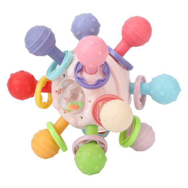 Juguete sensorial de bola de dentición juguete de mordedor de sonajero de bebé texturizado para el juego diario ANGGREK Otros