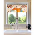 thumbnail image 2 of Harvest Pumpkin Kitchen Curtains Valances for Window,Tanksgiving Fall Curtains & Drapes Rod Pocket Maple Leaf Curtain Autumn Short Topper Valance for Kitchen Window Curtains Over Sink 54x18in,1 Panel, 2 of 6