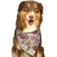 thumbnail image 5 of Dog Bandanas, Tulips Flowers Light Pink Adjustable Dog Scarf Triangle Bib Handkerchief Accessories for Small Medium Large Dogs, Cats, Pets, 5 of 6