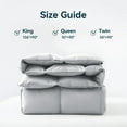 thumbnail image 4 of ELEMUSE Down Comforter King Size, All Season Soft and Fluffy Duvet Insert, 50% Feather Fill Bed Comforters, Luxury Tencel Cover (90×106, Grey), 4 of 7