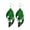 J, variant on YYKihy Women Fashion ST. Patrick's Day Green Drop Shape Printing Earrings Ear Studs