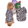 thumbnail image 2 of Leopard Print Dog Blouse Fleece Jumpsuit for 2-30 Lbs Windproof Winter Mountaineer Coat for Small and Medium Dogs All Seasons Outdoor Apparel, Black Size L, 2 of 7