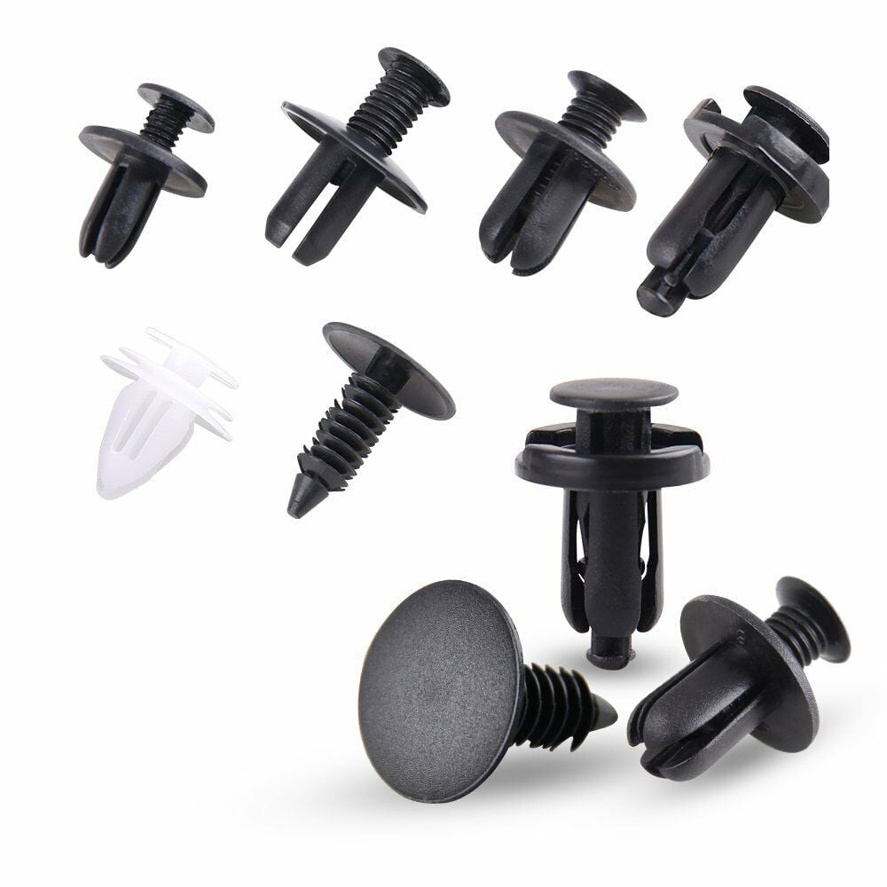 100 Pcs Plastic Clip Trim Car Auto Push Pin Rivet Bumper Fastener Panel