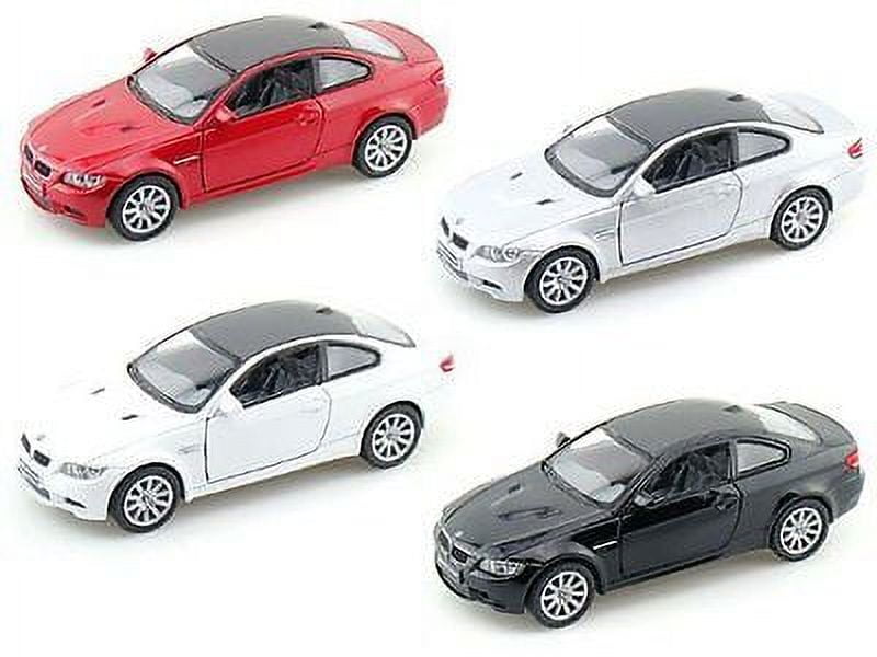 5" Kinsmart BMW M3 Coupe E92 Diecast Model Toy Car 2Door 1:36 SET OF 4