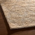 thumbnail image 3 of TOWN & COUNTRY TERRA Sol Interwoven Diamond Hand-Knotted Flatwoven 100% Natural Jute Area Rug, Natural/Black, 8'x10', 3 of 9