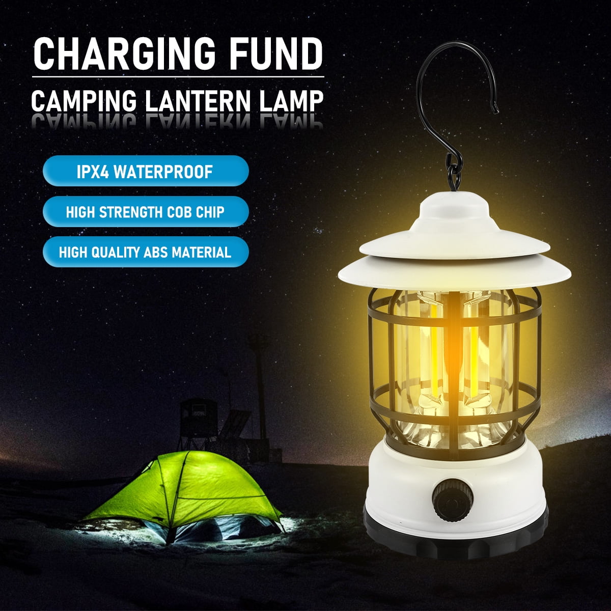 Outdoor Lighting Vintage Camping Lamp DQ-309, Rechargeable Outdoor camping  Light, camping lamp with Emergency light, Multi-functional camping light,  Waterproof camping lamp, Outdoor camping lantern