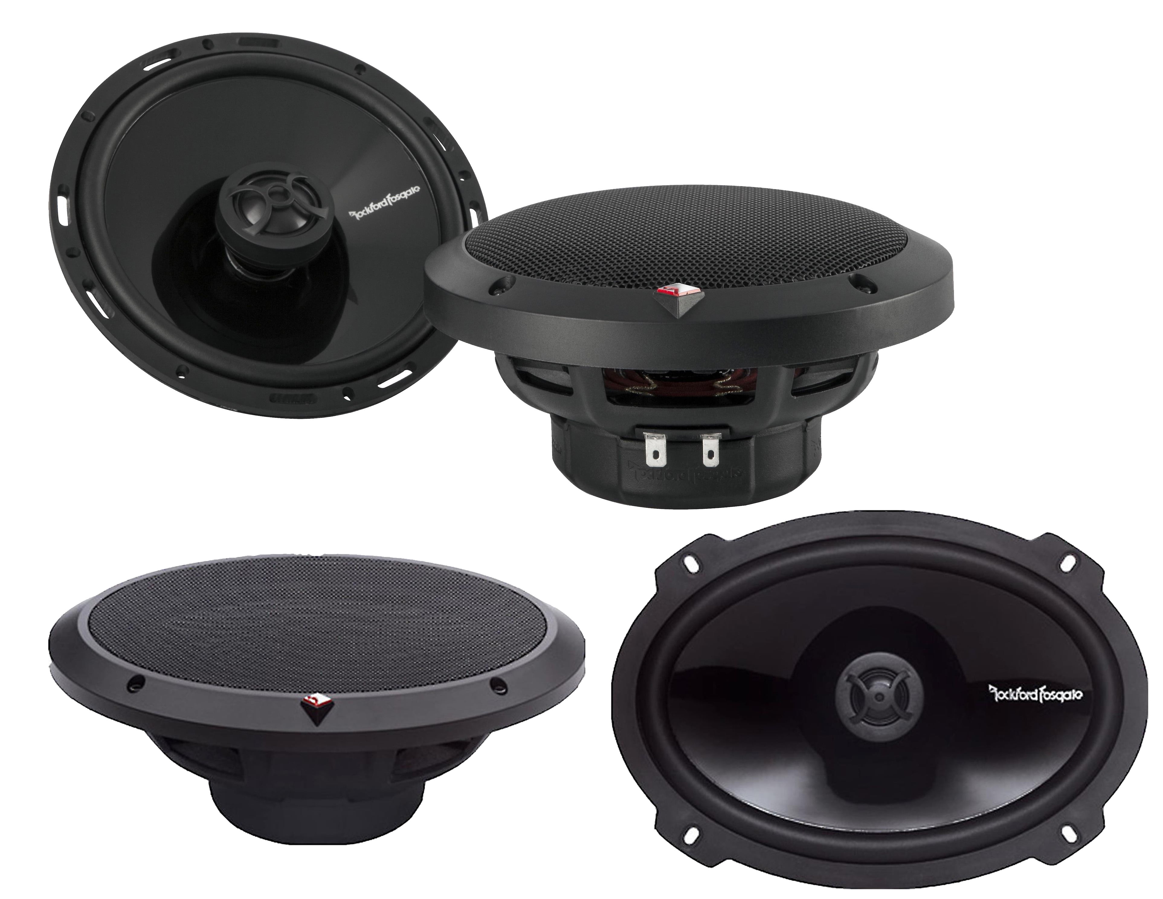 New Rockford Fosgate P1675 6.75" 120W 3 Way Car Coaxial Audio Speakers Stereo 2 