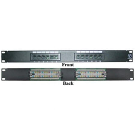 CableWholesale 69BK-06012 Rackmount 12 Port Cat 6 Patch Panel Horizontal 110 Type 568A 568B Compatible 1U price history on PriceWatchPro