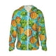 thumbnail image 1 of Fotbe Pineapple Chaqueta con Protección Solar UPF 50+ para Hombre y Mujer, Camisa con Capucha y Bolsillos-Large, 1 of 7