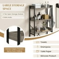thumbnail image 4 of Giantex Over The Toilet Storage Rack, 3-Tier Bathroom Space Saver Organizer, Easy Assembly, Grey, 4 of 9