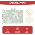 thumbnail image 5 of mubwai Aqua Snowflakes Winter Placemats Set of 6, 12x18 Inch Christmas Table Mats for Party Kitchen Dining Decoration, 5 of 6