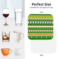 thumbnail image 6 of Zufioo St. Patrick's day in green colors Print Leather Coaster Set, Decorative PVC Coasters 4-pack - Scald and Stain-resistant, Suitable for Home, Cafes, Restaurants-Square, 6 of 6
