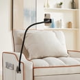 thumbnail image 4 of 33.85'' Sleeper Sofa Chair Bed with Charging Ports and Phone Holder and Cup Holder,Modern Velvet 3 in 1 Convertible Pull Out Single Sofa Chair Bed for Small Spaces Apartment,Beige, 4 of 8
