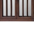 thumbnail image 4 of Benzara BM241158 Mirror with Arched Window Pane Design & Wooden Frame, Brown, 4 of 5