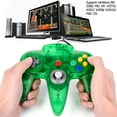 thumbnail image 5 of Miadore 2Pack Classic N64 Controller, Wired N64 Gamepad with Upgraded Joystick Remote for N64 Video Games System(Clear Green+Orange), 5 of 7