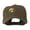 Brown, variant on USA State Flower California Poppy Embroidery Cap - Khaki OSFM