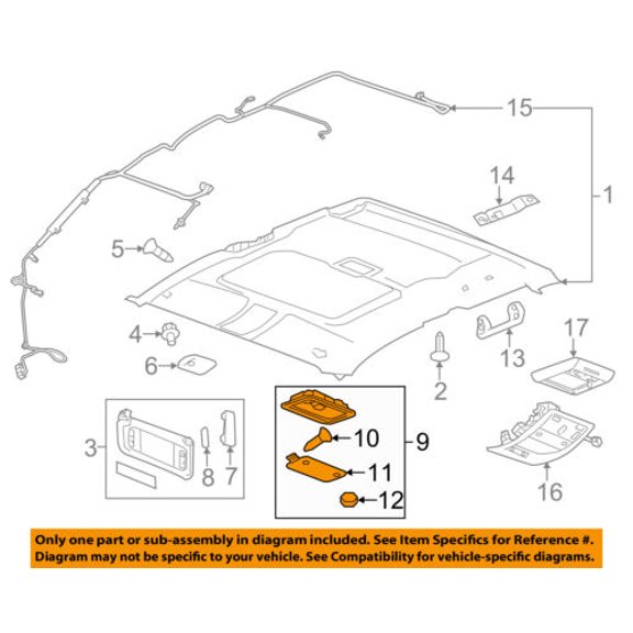 GM OEM Interior-Dome Light Assy 25850225