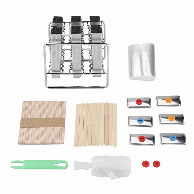 Moldes de acero inoxidable para hacer helados, para uso industrial, para cocina casera, herramienta para hacer paletas de hielo (1#)