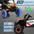 thumbnail image 4 of Royalbelle Orange 12V Ride On Car, UTV Truck with Parental Remote Control, 4 of 7