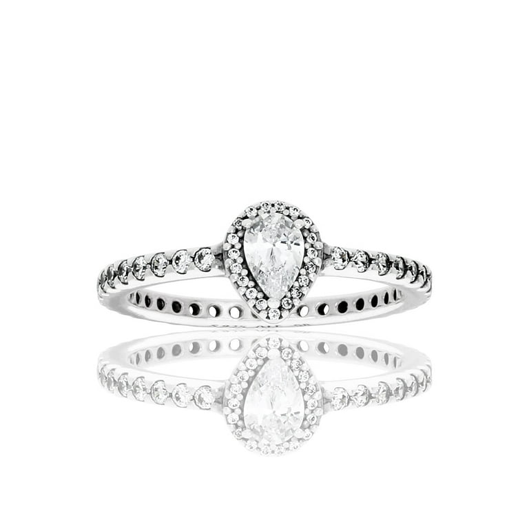 J Products K18 teardrop ring S ホワイトトパーズ J products K18