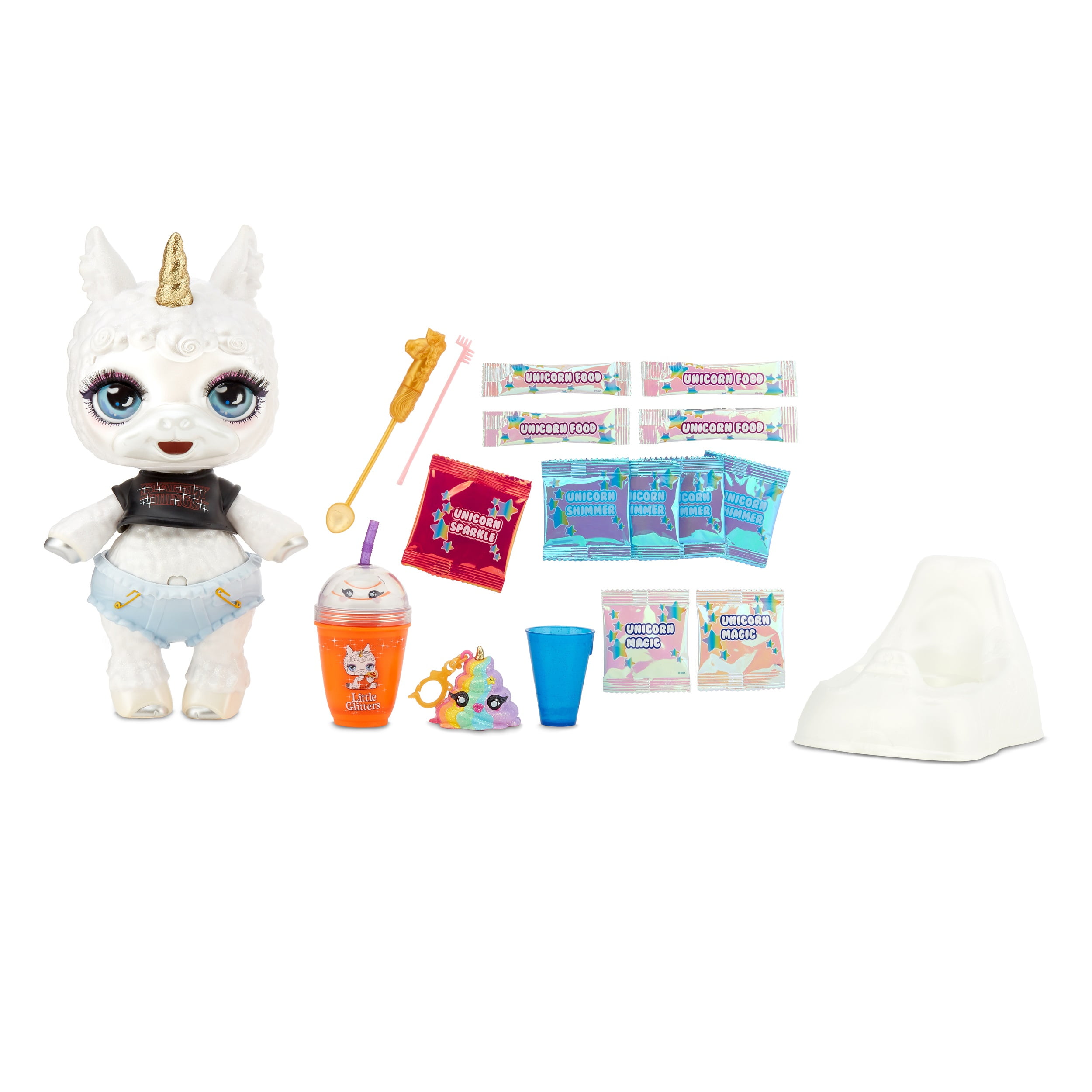 Poopsie Slime Surprise Llama: Bonnie Blanca or Pearly Fluff, 12" Doll with 20+ Magical Surprises