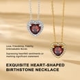 thumbnail image 6 of Bestyle Birthstone Necklace for Mom Wife Daughter, January Crystal Pendant Necklace Jewelry Gifts for Birthday Christmas, 6 of 8