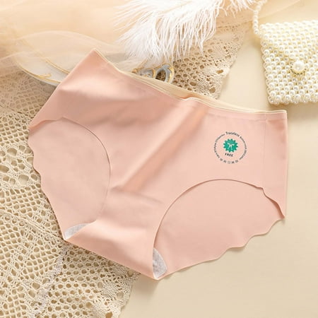 

Medcursor Womens Seamless Panties Mid Waist Breathable Thin Briefs