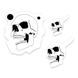 Custom Shop Airbrush Stencil Skull Design Set #5 - 3 Laser Cut Reusable  Templates - Auto, Motorcycle Graphic Art 