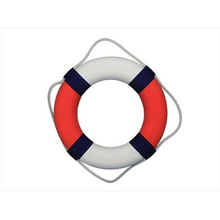 Decorative Patriotic Lifering 20" - Decorative Life Ring - Beach Home Accent