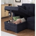 thumbnail image 4 of Reversible Sleeper Sectional Sofa with Storage Chaise and Pull Out Sleeper Bed, 4 of 6