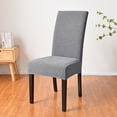 thumbnail image 3 of Skksst Jacquard Dining Chair Slipcover Stretch Textured Home Banquet Seat Protector Cover, 3 of 7