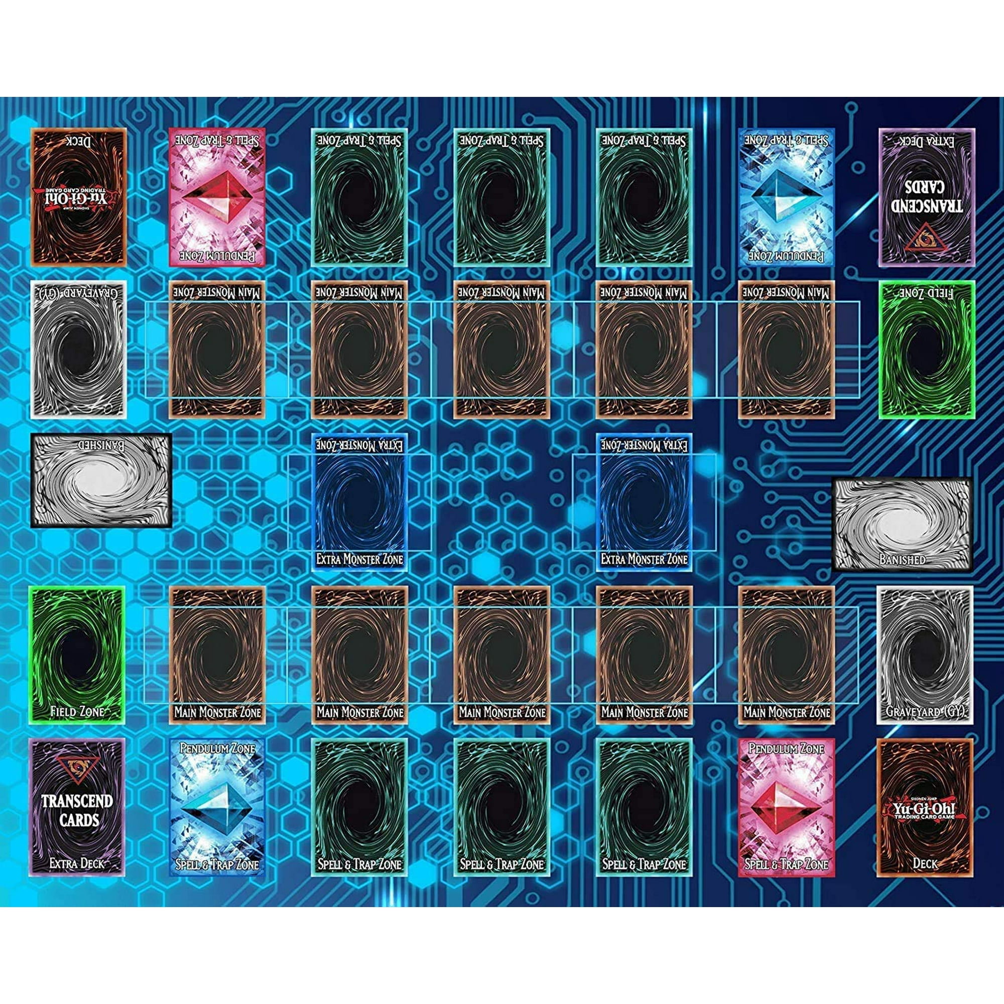 yugioh deck zone Amazon.com: Transcend Cards 2 Player Duel Link Zones Custom Playmat
