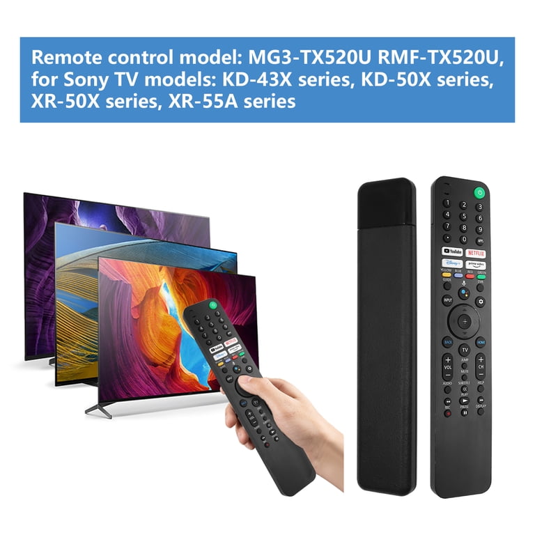 RMF-TX520P Spraakafstandsbediening – Voor Sony Smart TV (KD- En XR-series, 4K) – Vervangende Afstandsbediening Met Voice Search
