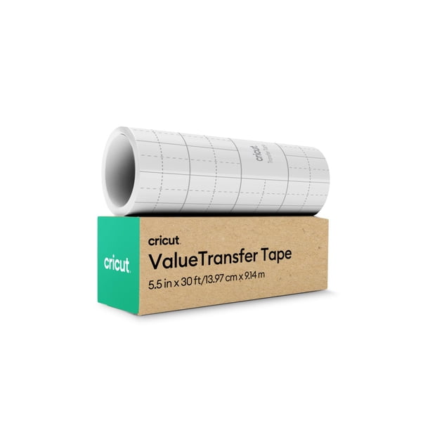 Cinta de transferencia Cricut Value para Joy Machine (rollo de 5.5 pulgadas x 30 pies), fácil de tra