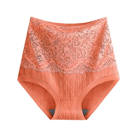 

Larisalt Womens Panties Women Panties Y-Back Orange L