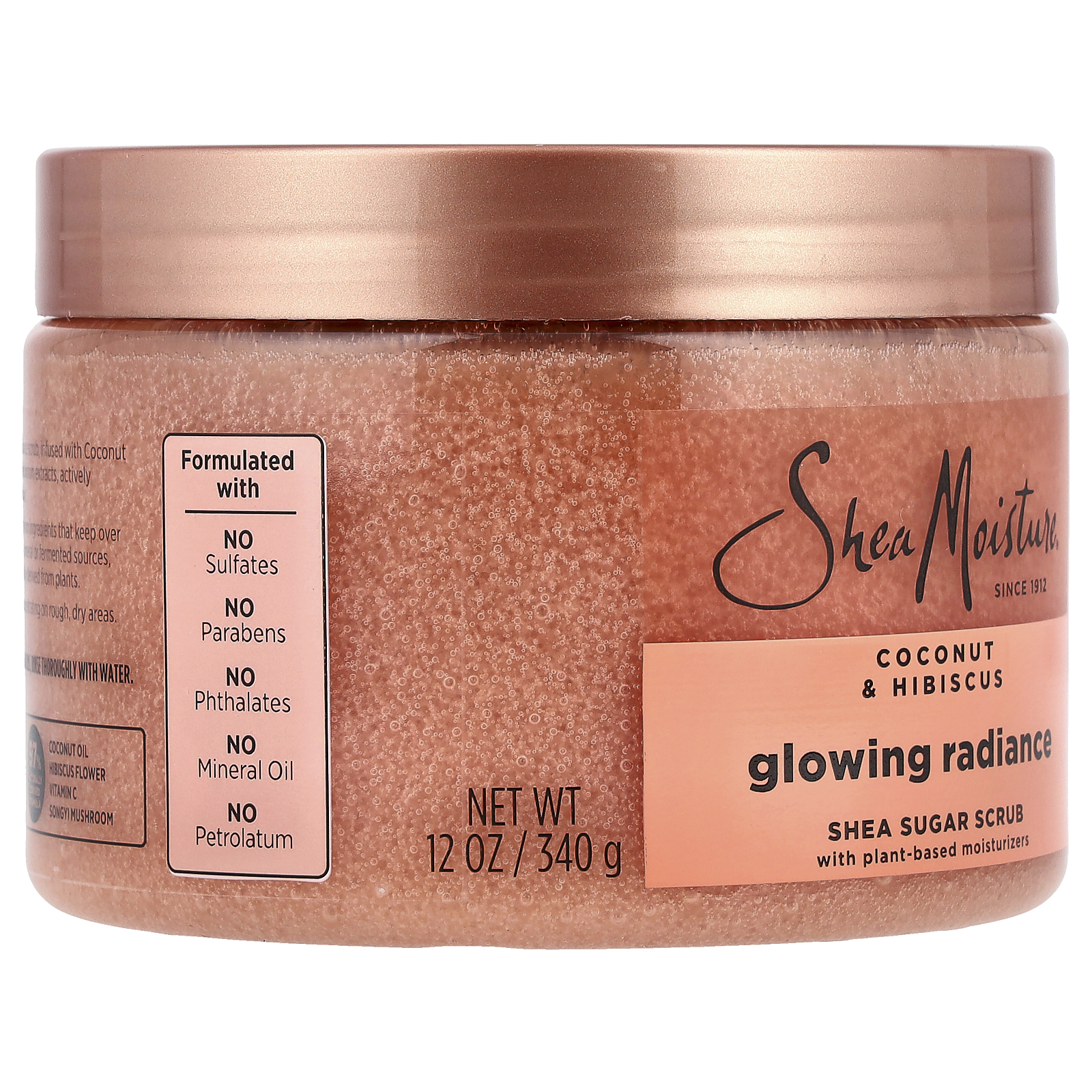 SheaMoisture Coconut & Hibiscus Glowing Radiance Scrub, 12 oz photo 4