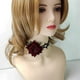 thumbnail image 3 of Collar de cadena con espinas para el cuello, gargantilla con flor de rosa, joyería llamativa para mujeres, adolescentes y niñas., 3 of 5