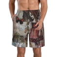 thumbnail image 1 of Balery Vintage Collage Girl Butterfly Traje de Baño Estilo Hawaiano para Hombre, Shorts de Secado Rápido con Bolsillos-Medium, 1 of 6