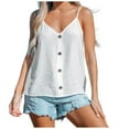 thumbnail image 2 of Idoravan Tank Tops for Women Women's Plus Size Ladies V Neck Loose Tops Casual Solid Color T-Shirt Sleeveless Blouse Vest, 2 of 7